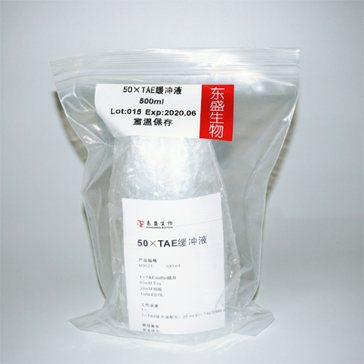 10× Tae Buffer Digunakan Dalam Elektroforesis Gel 500ml Warna Transparan